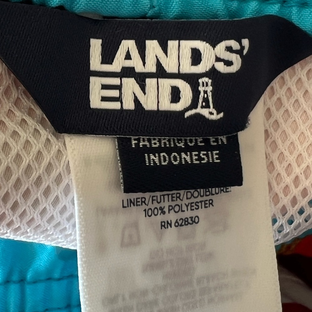 🆕 Lands’ End boys size 18-20 XXL jellyfish print swim trunks - Picture 4 of 12